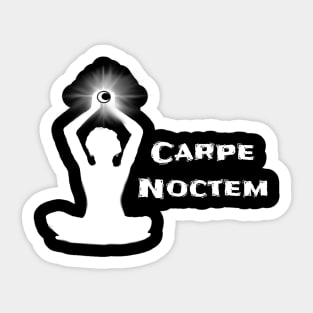 Carpe Noctem (White) Sticker